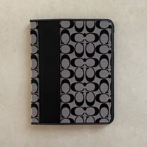 Vintage Black and Grey Coach Tablet Tech Case - Fits IPad 4